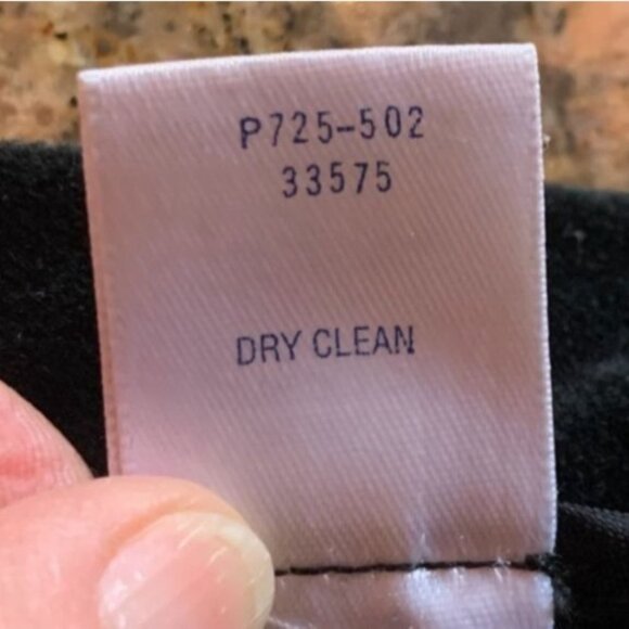 Pendleton Vintage Women's Black Velvet Pants Petite 12 / Small Mom Fit - Picture 6 of 7